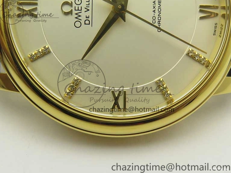 0111 De Ville YG MKF 1:1 Best Edition Silver Dial Diamonds Markers on Black Leather Strap MIYOTA 9015 V Flexible 8046